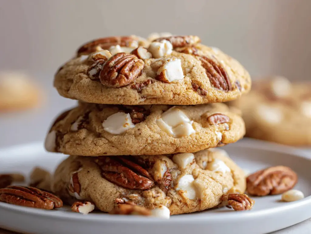 brown butter maple pecan cookies - featured image