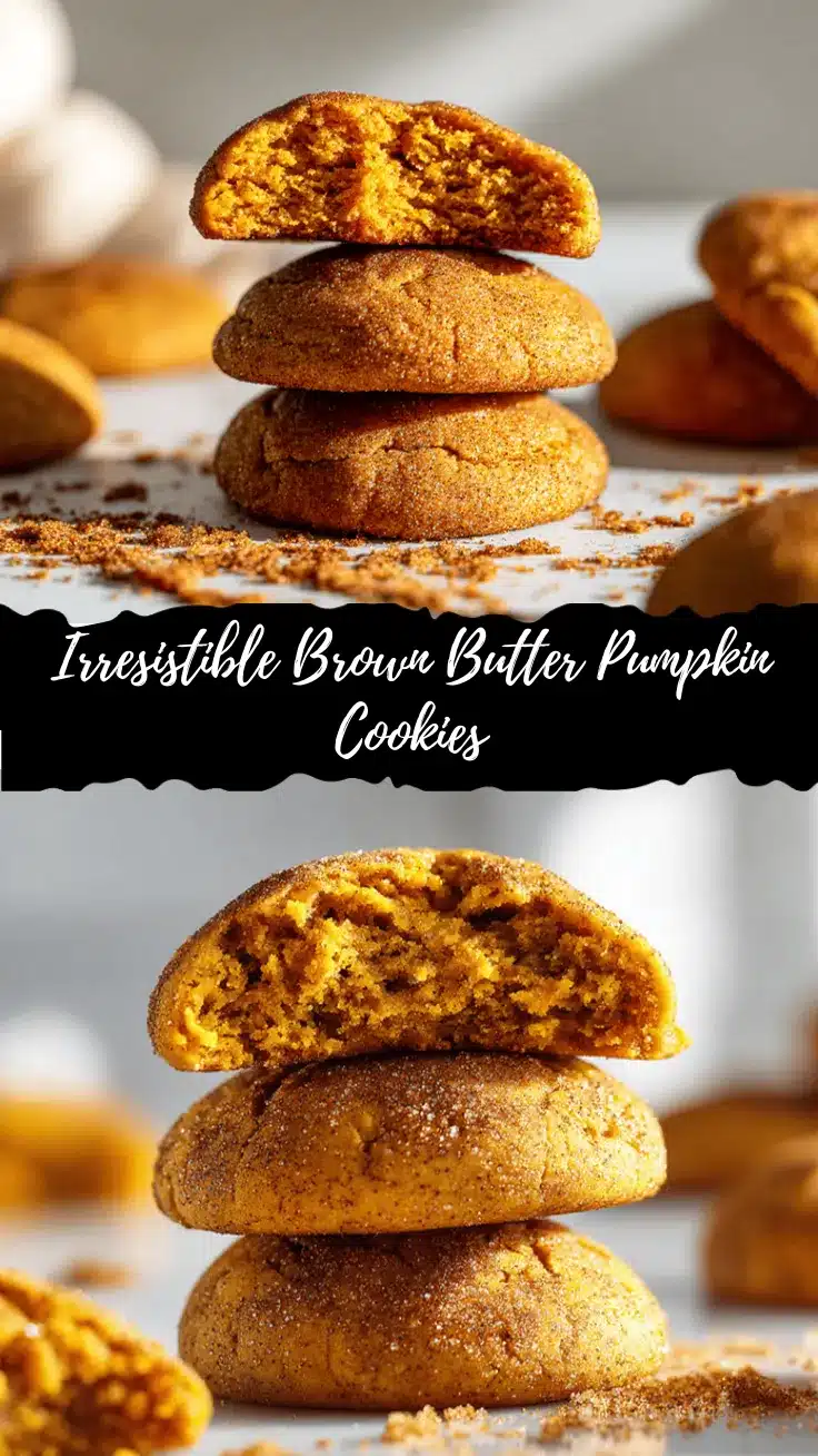 brown butter maple pumpkin snickerdoodle cookies recipe