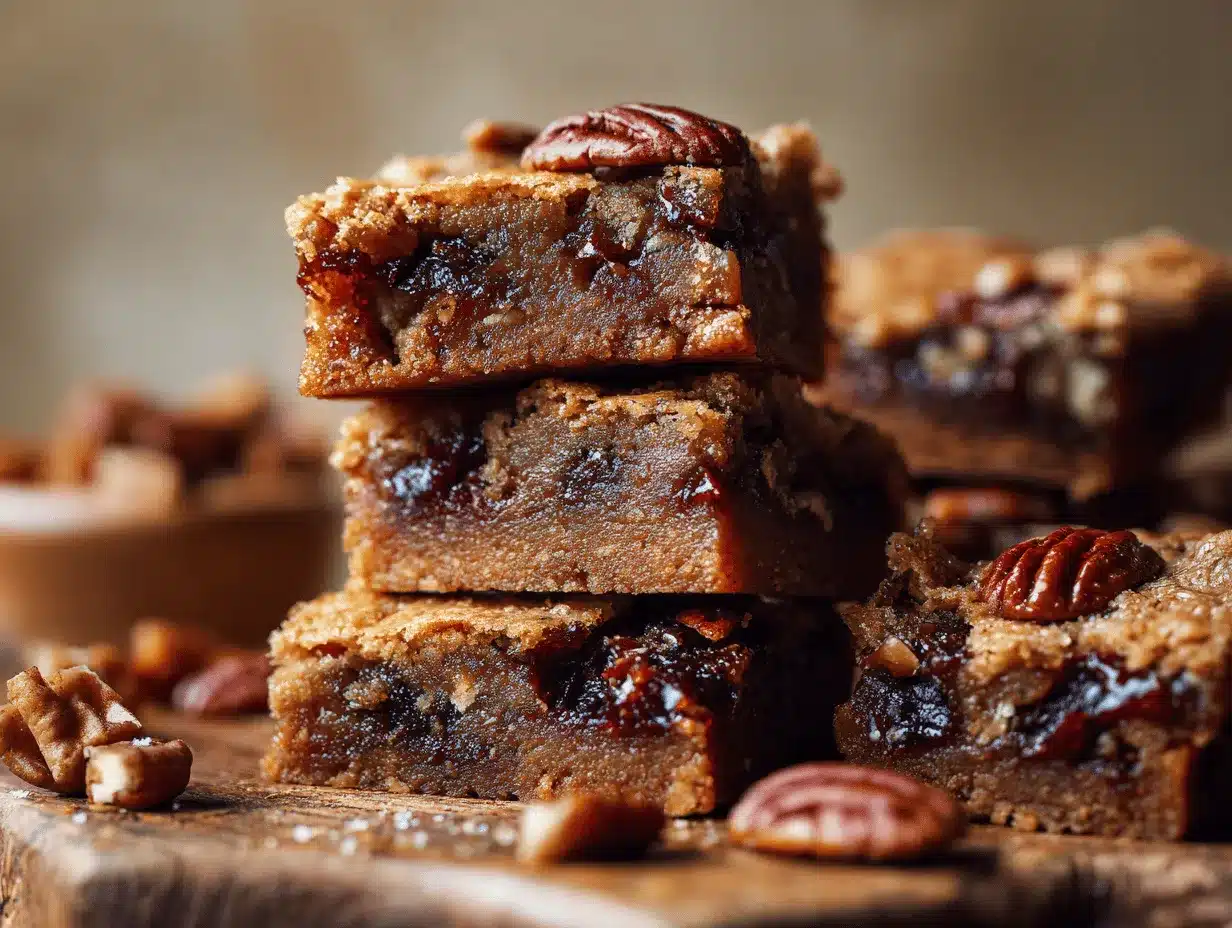brown butter pecan date cookie bars preparation steps
