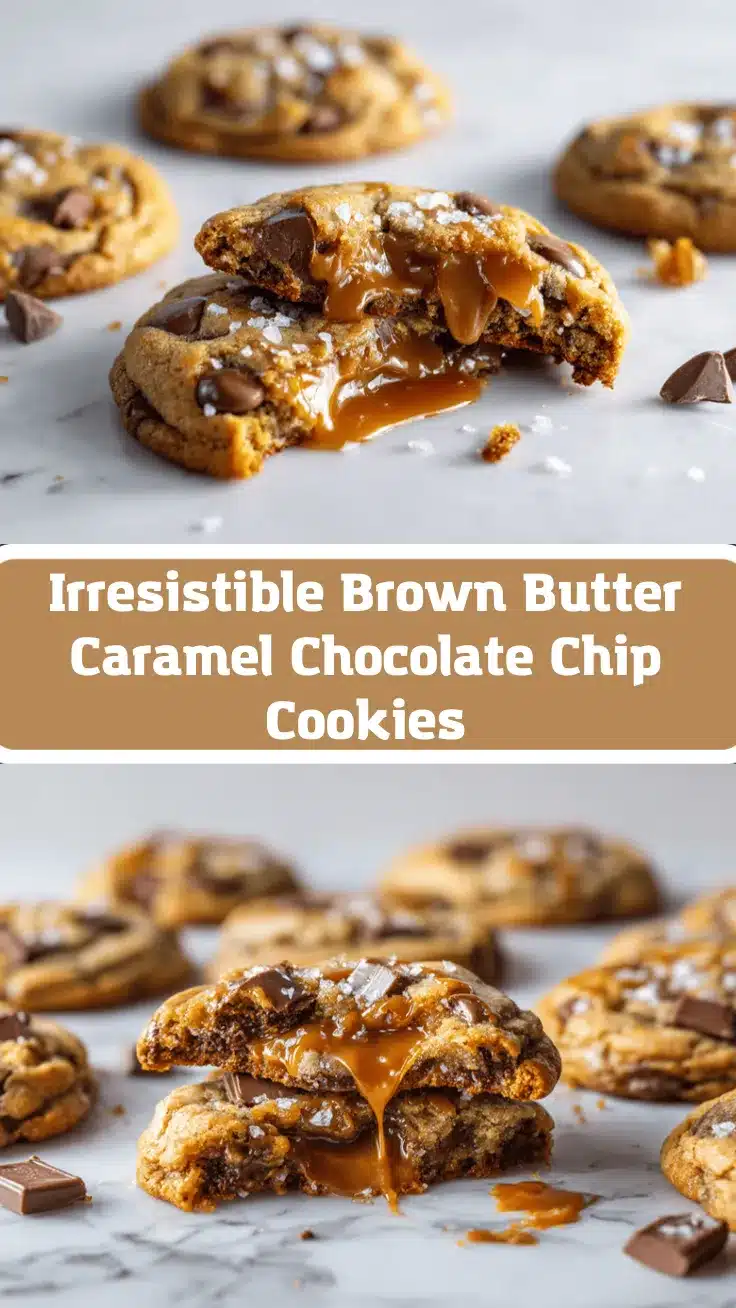 brown butter salted caramel chocolate chip cookies recipe