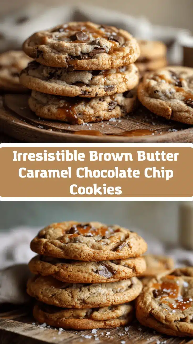 brown butter salted caramel chocolate chip cookies recipe