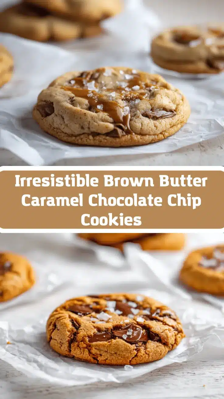 brown butter salted caramel chocolate chip cookies recipe