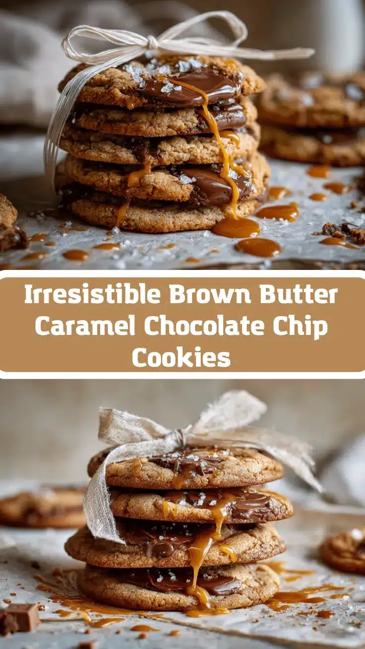 brown butter salted caramel chocolate chip cookies recipe