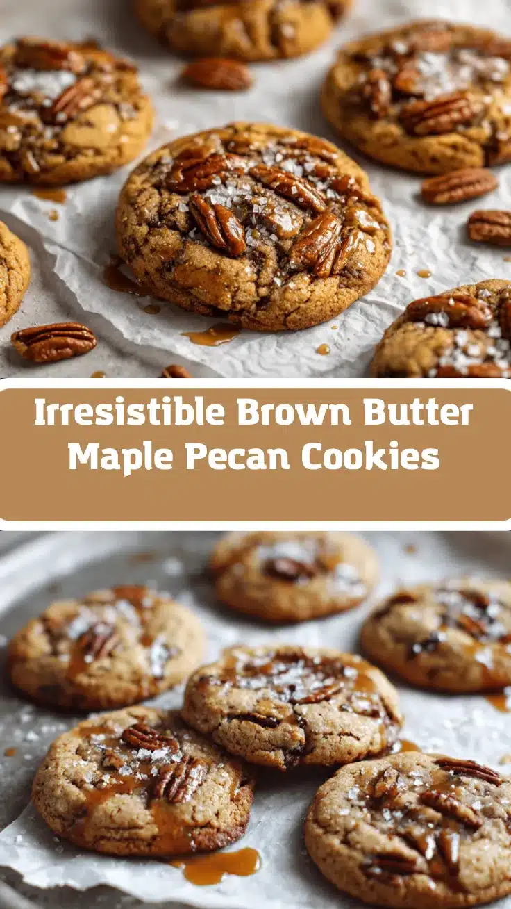 brown butter salted maple pecan cookies recipe