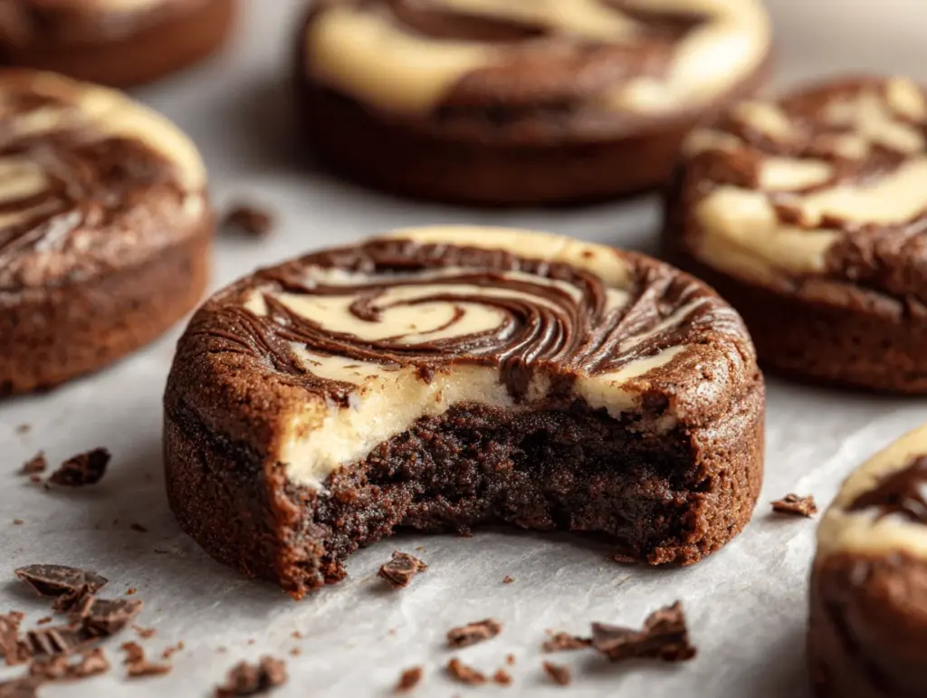 brownie batter cheesecake cookies - featured image