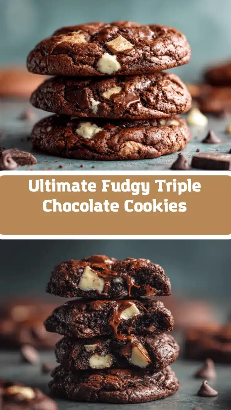 brownie mix triple chocolate chunk cookies recipe