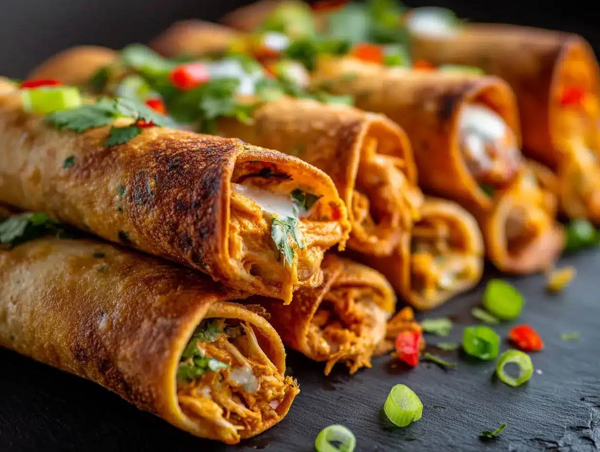 buffalo chicken cream cheese taquitos preparation steps