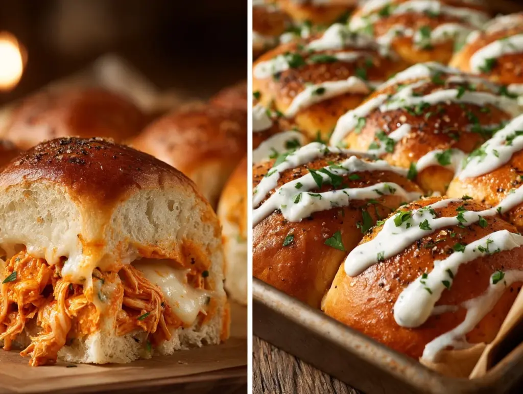 buffalo chicken pull-apart sliders - featured image