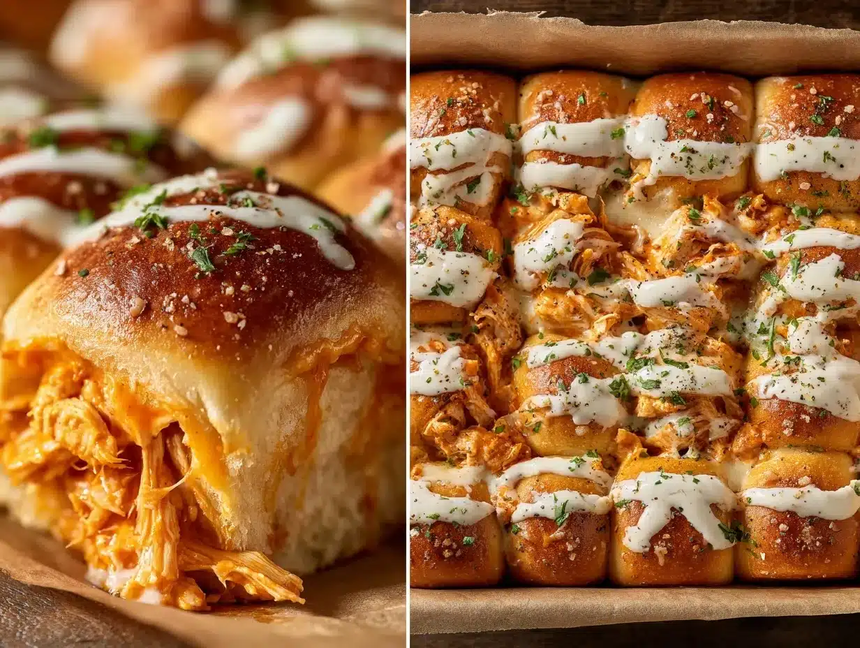 buffalo chicken pull-apart sliders preparation steps