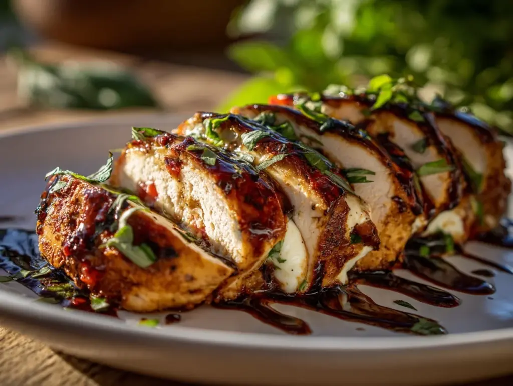 Caprese stuffed chicken breast - featured image