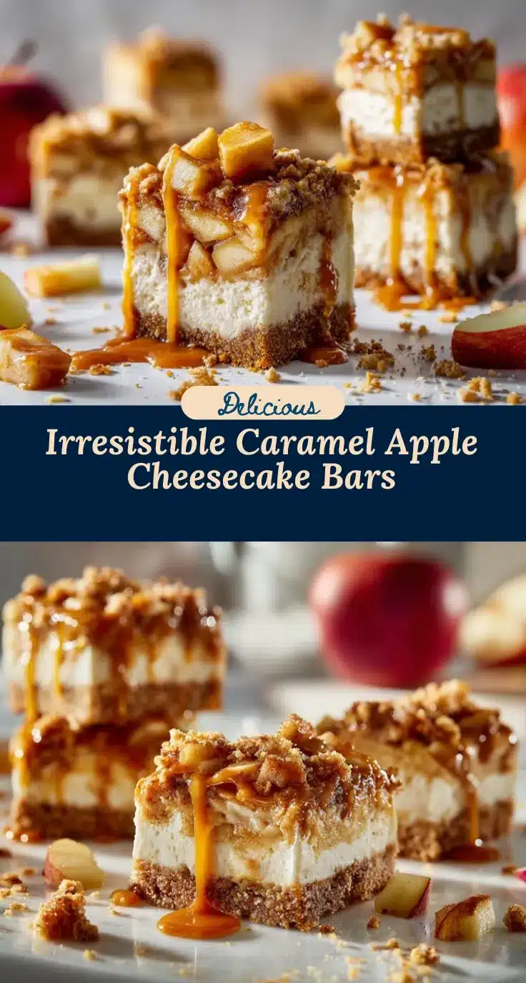 caramel apple cheesecake bars recipe