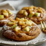 caramel apple cinnamon roll cookies - featured image