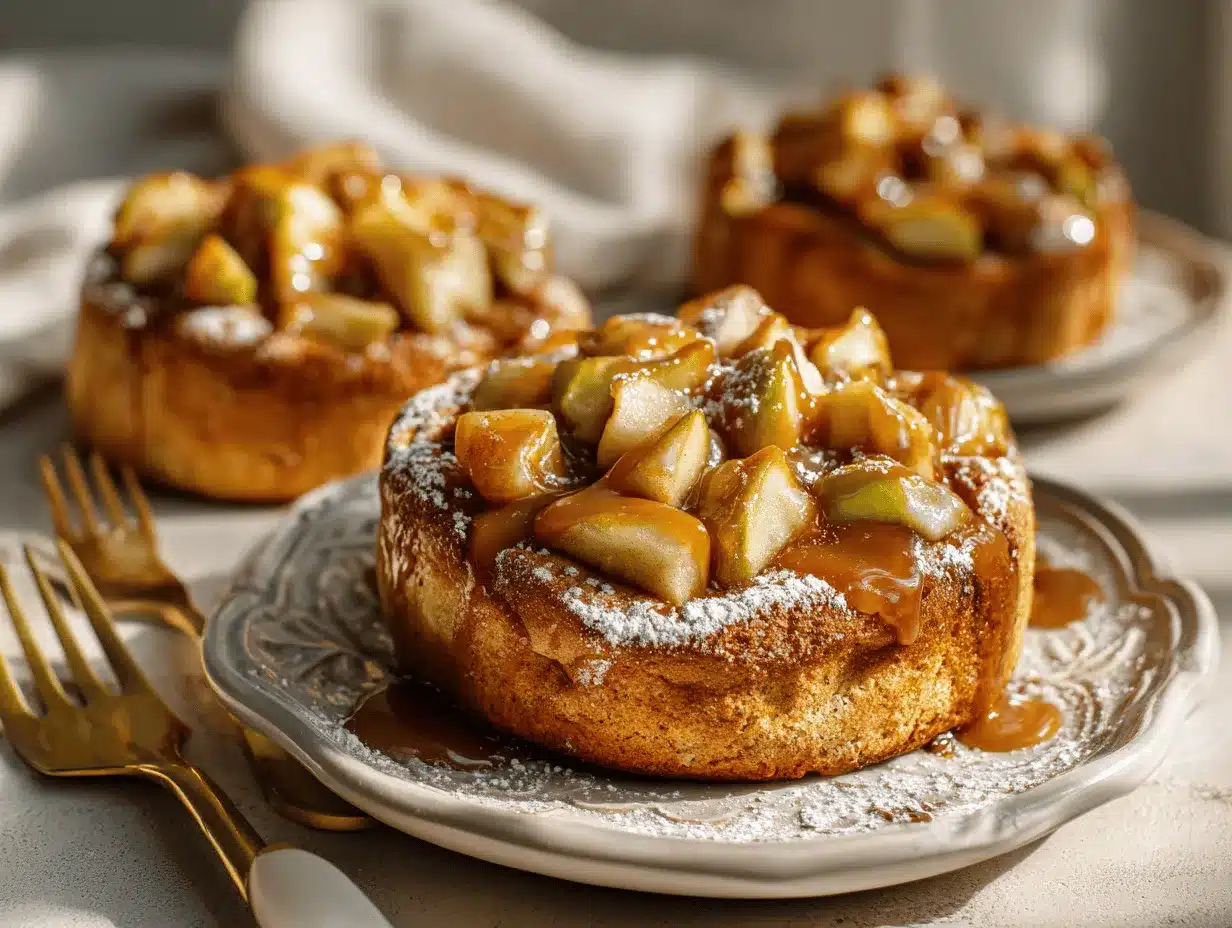 caramel apple cinnamon roll cookies preparation steps