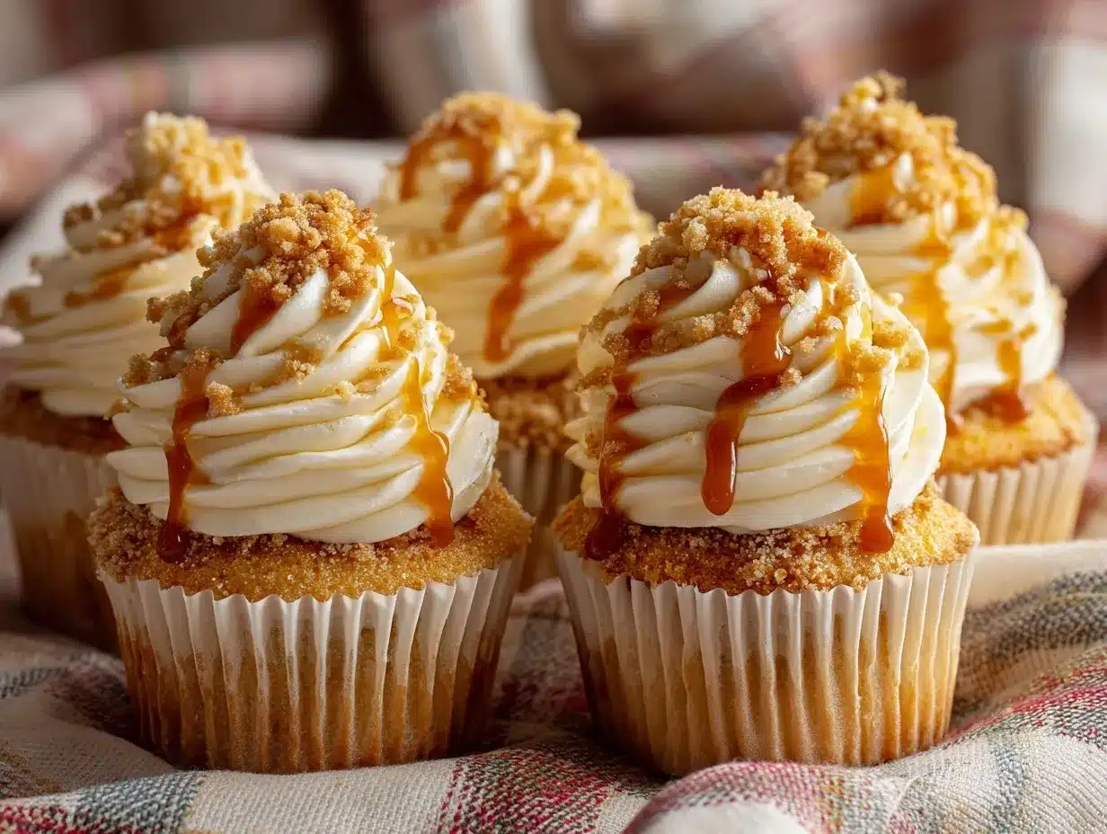 caramel apple pie cupcakes preparation steps