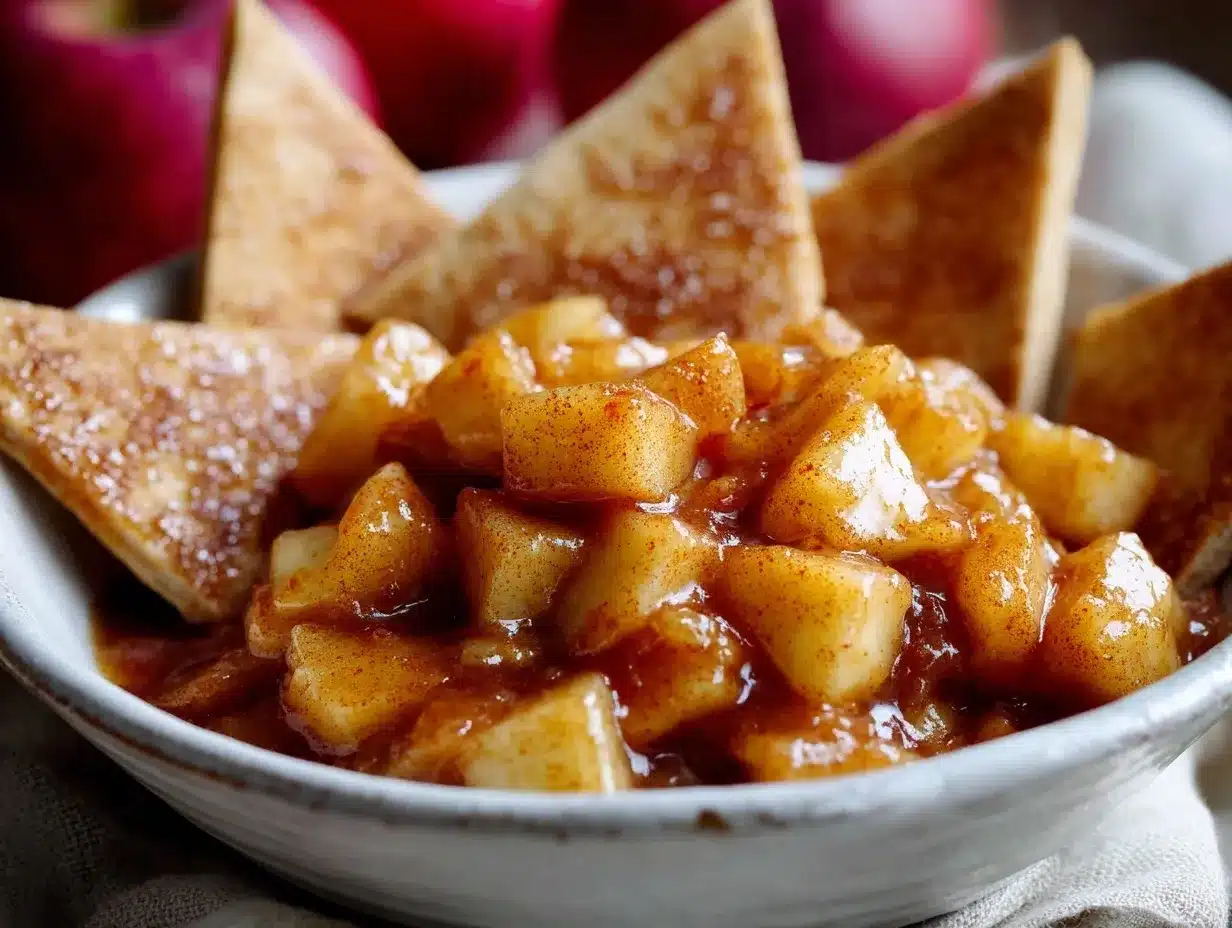 caramel apple pie salsa preparation steps