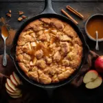 caramel apple snickerdoodle skillet cookie - featured image
