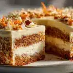 carrot cake cheesecake - featured image
