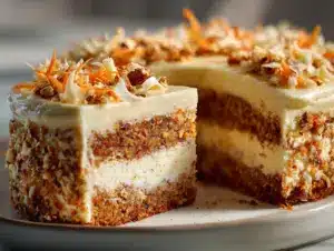 carrot cake cheesecake - featured image