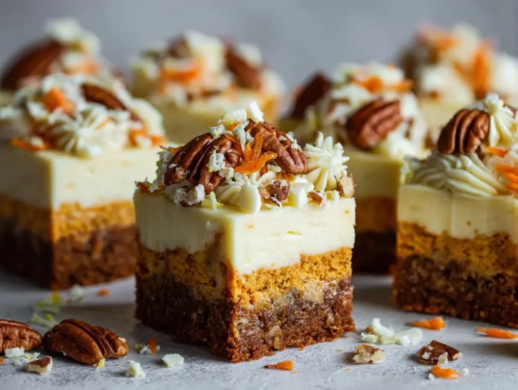 carrot cake cheesecake bars - featured image