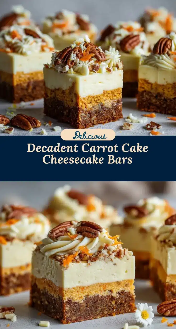 carrot cake cheesecake bars recipe