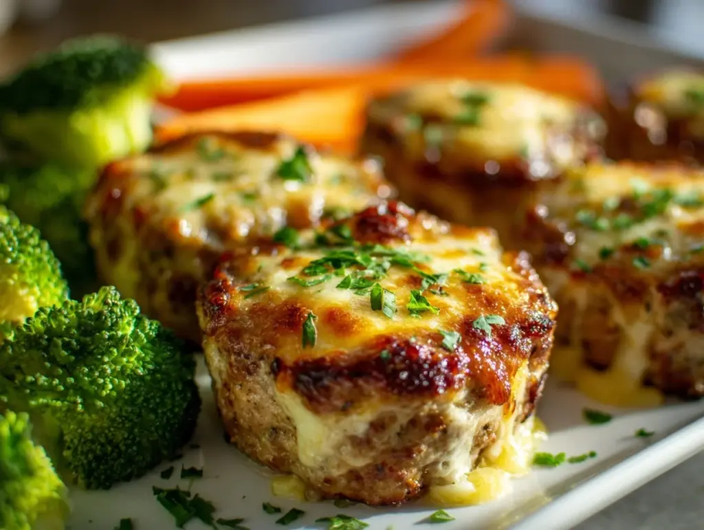 cheesy ranch chicken meatloaf minis - featured image