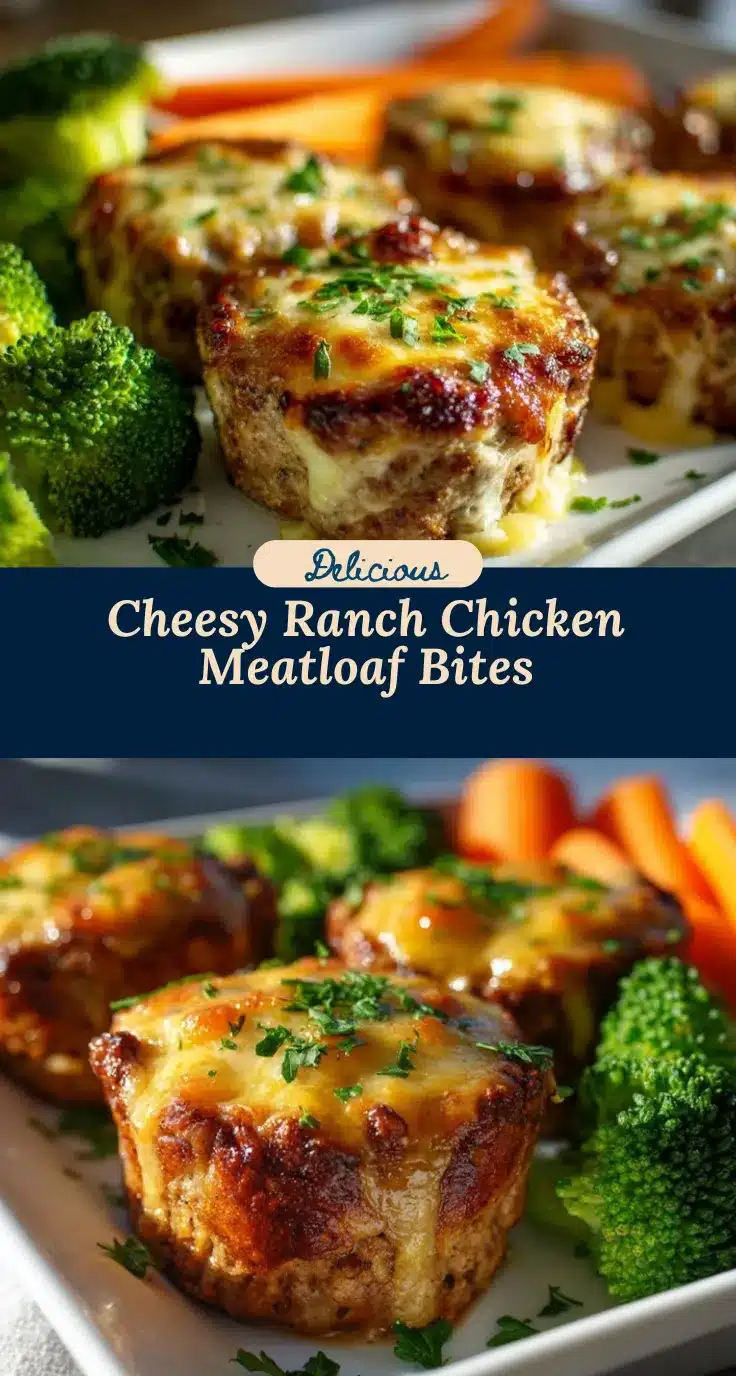cheesy ranch chicken meatloaf minis recipe