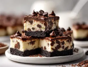 chocolate chip cheesecake bars - featured image