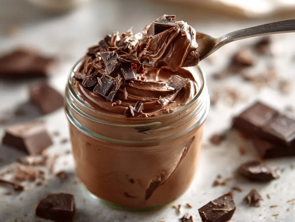 chocolate protein pudding - featured image