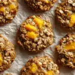 cinnamon maple peach oatmeal cookies - featured image