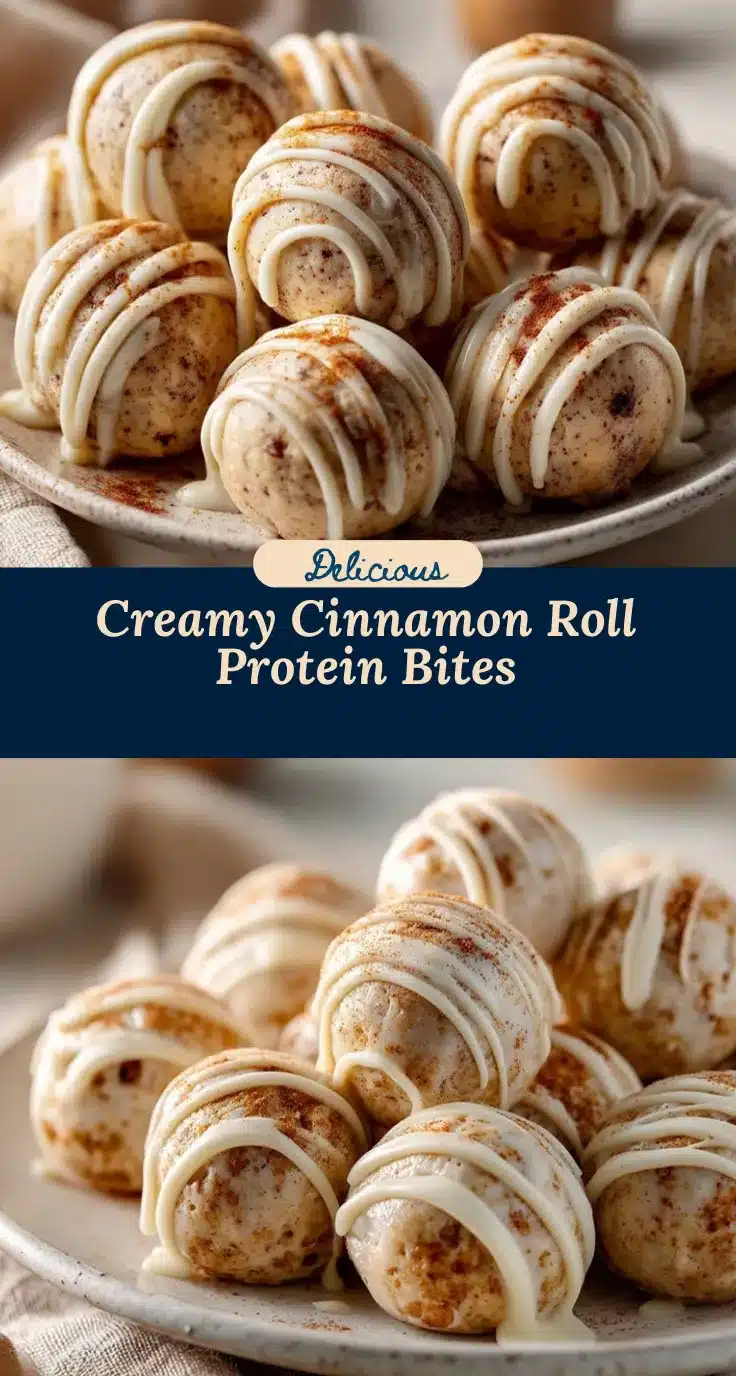 cinnamon roll cheesecake protein bites recipe
