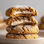cinnamon roll pumpkin cream cheese cookies - featured image