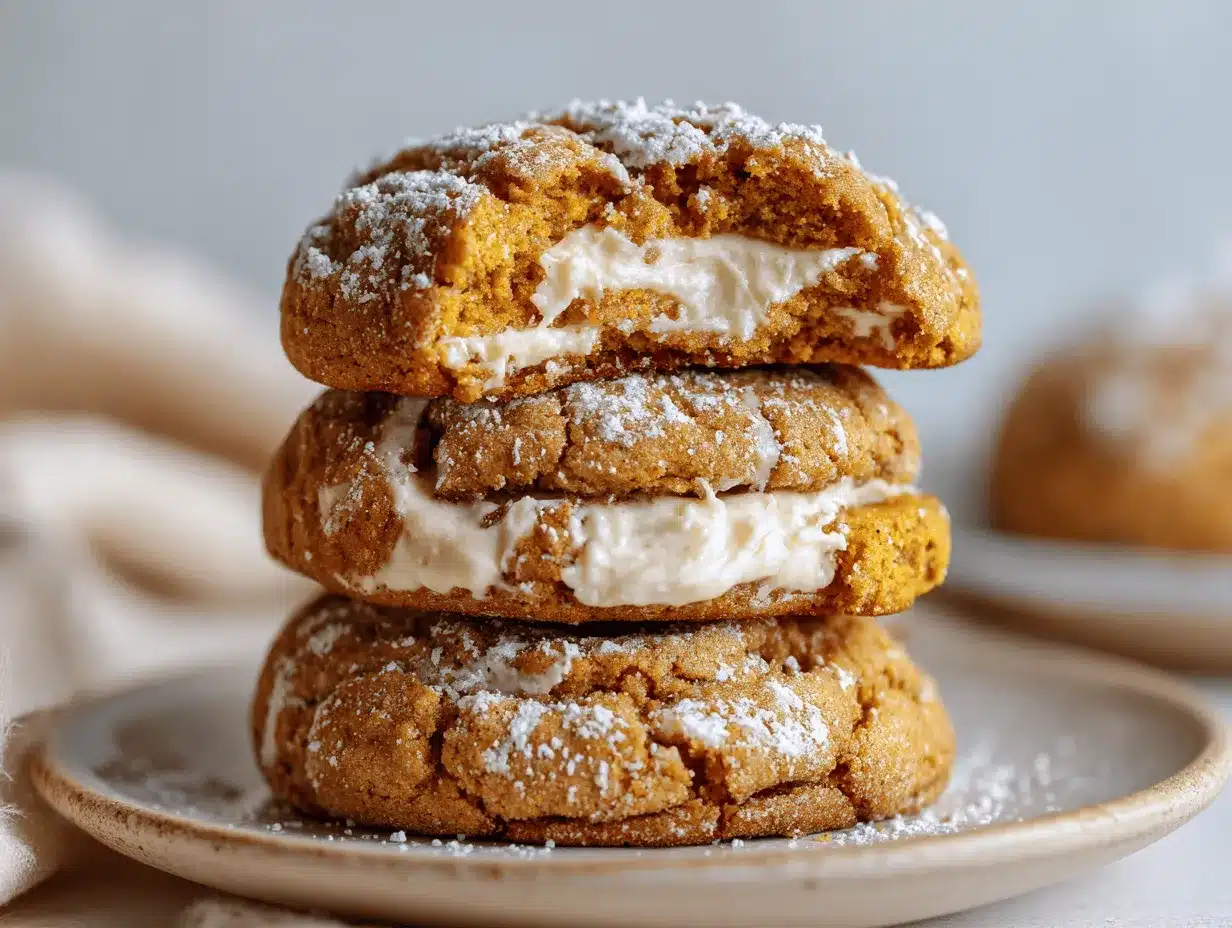 cinnamon roll pumpkin cream cheese cookies preparation steps