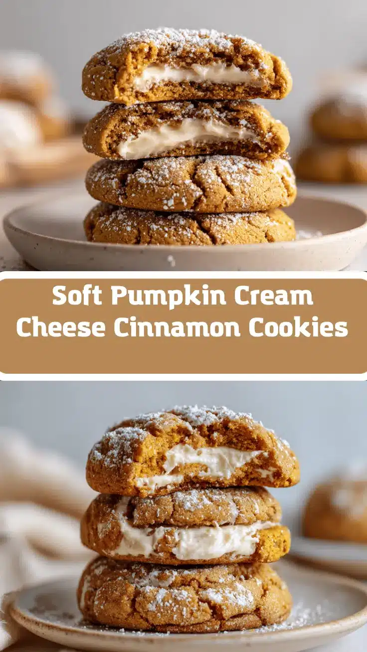 cinnamon roll pumpkin cream cheese cookies recipe