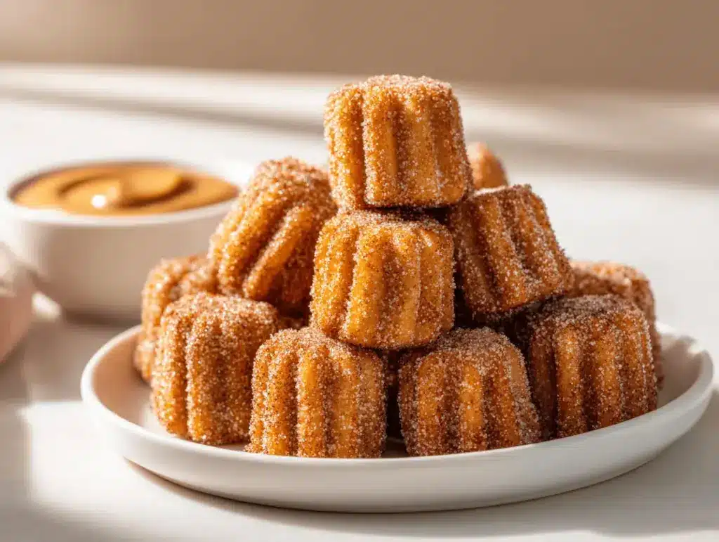 cinnamon sugar churro bites - featured image