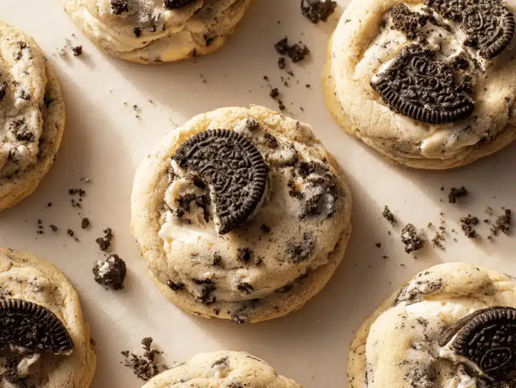 cookies and cream cheesecake cookies - featured image