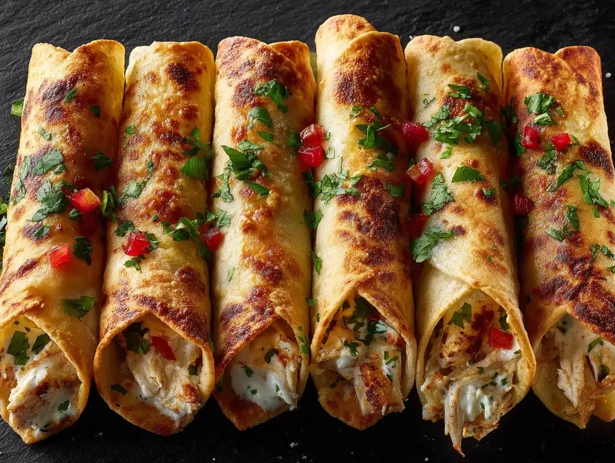 cream cheese chicken taquitos preparation steps