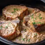 creamy garlic Parmesan pork chops - featured image