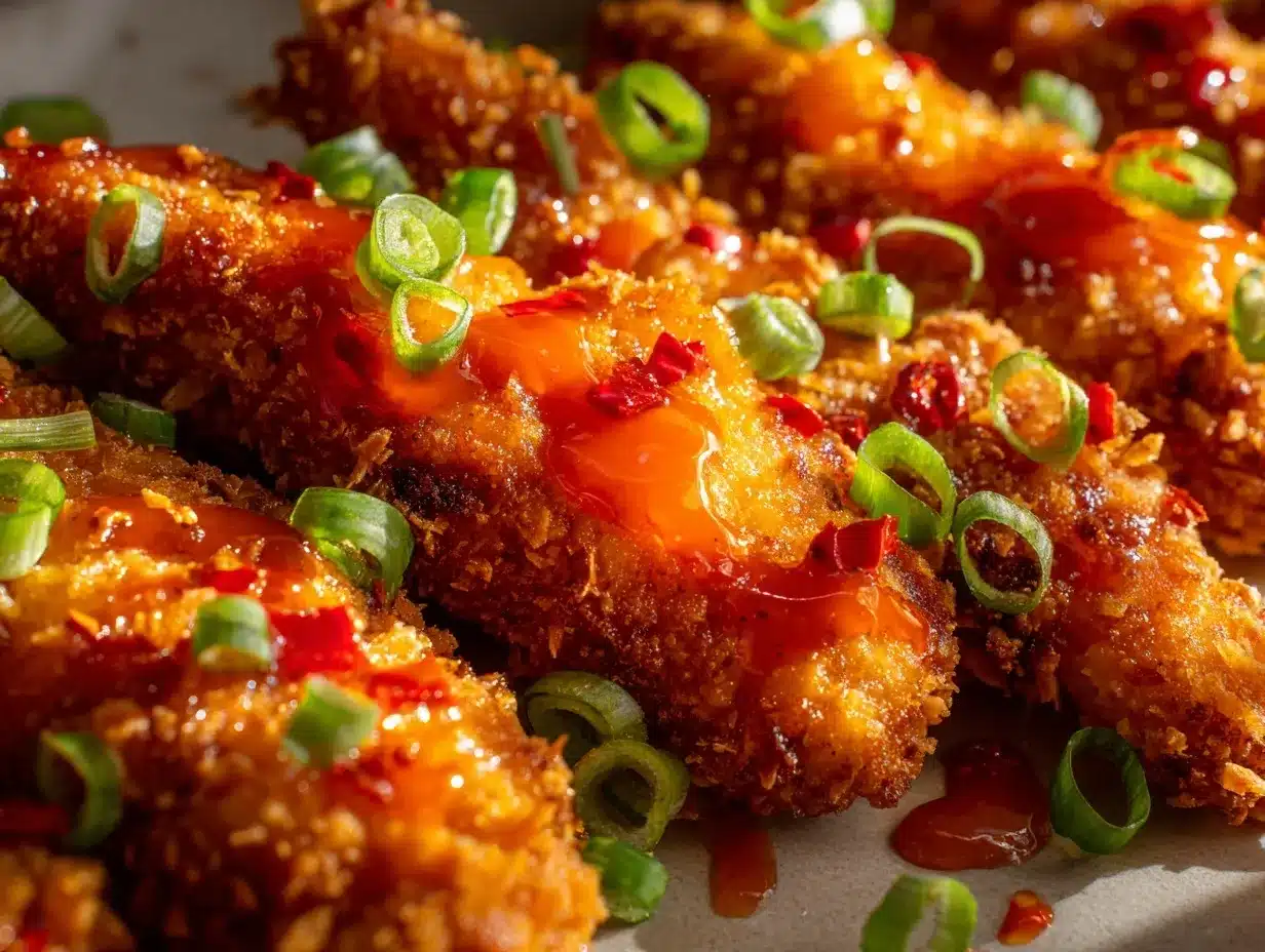 crispy sweet chili chicken tenders preparation steps