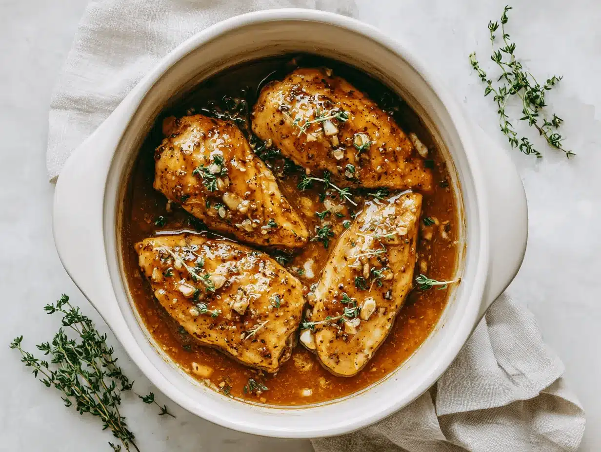 crockpot honey garlic chicken preparation steps