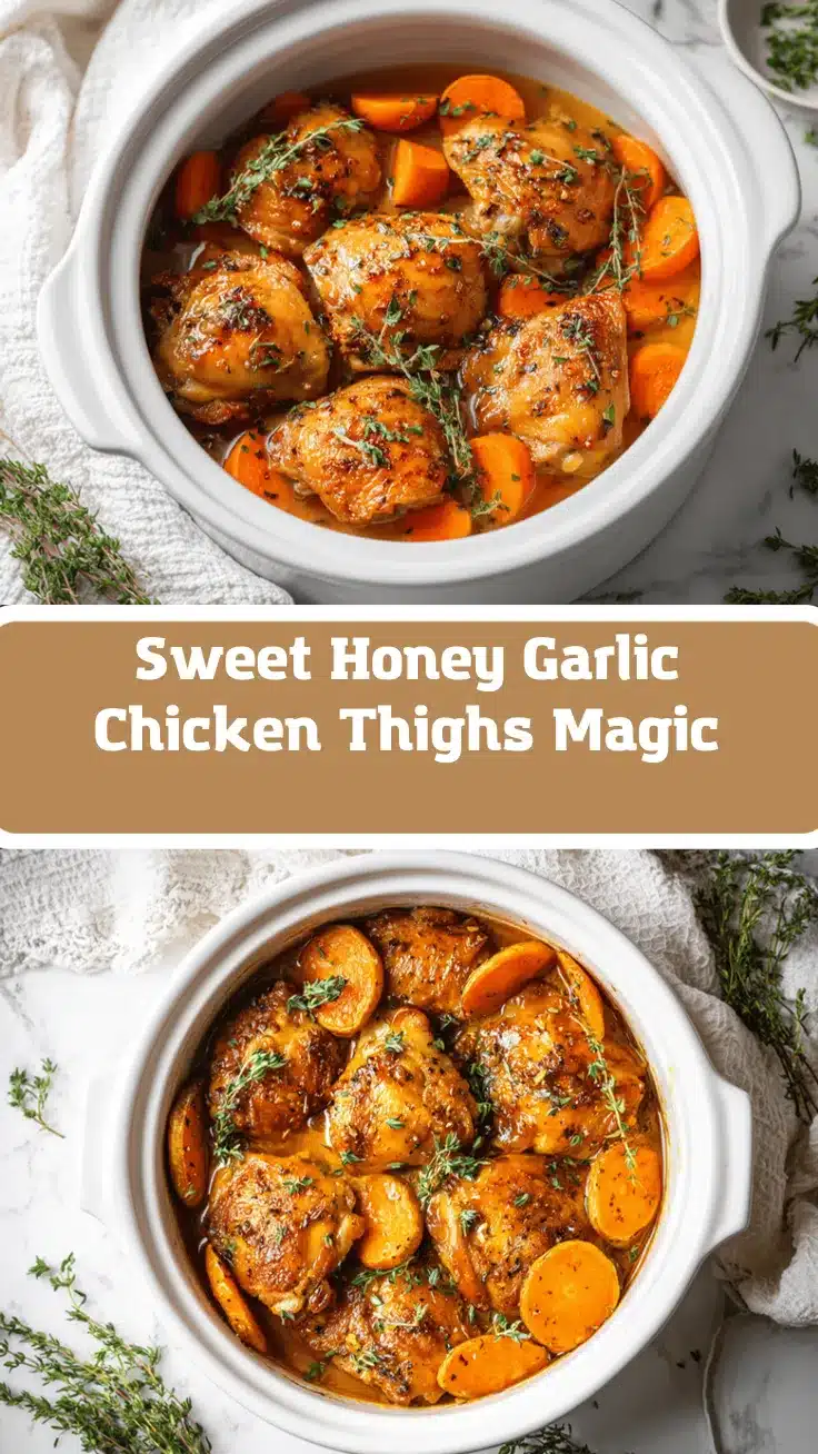crockpot honey garlic chicken thighs recipe