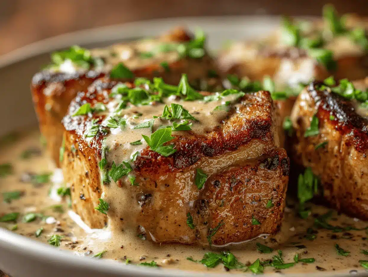 crockpot pork chops and potatoes preparation steps