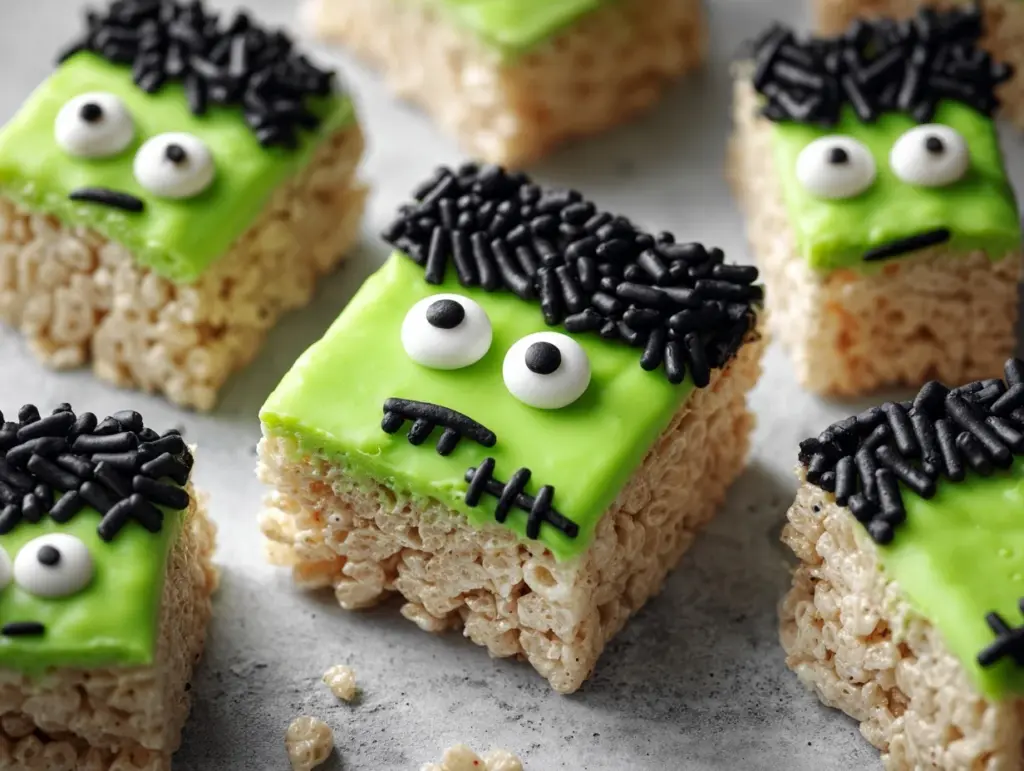 Frankenstein Rice Crispy Treats - featured image