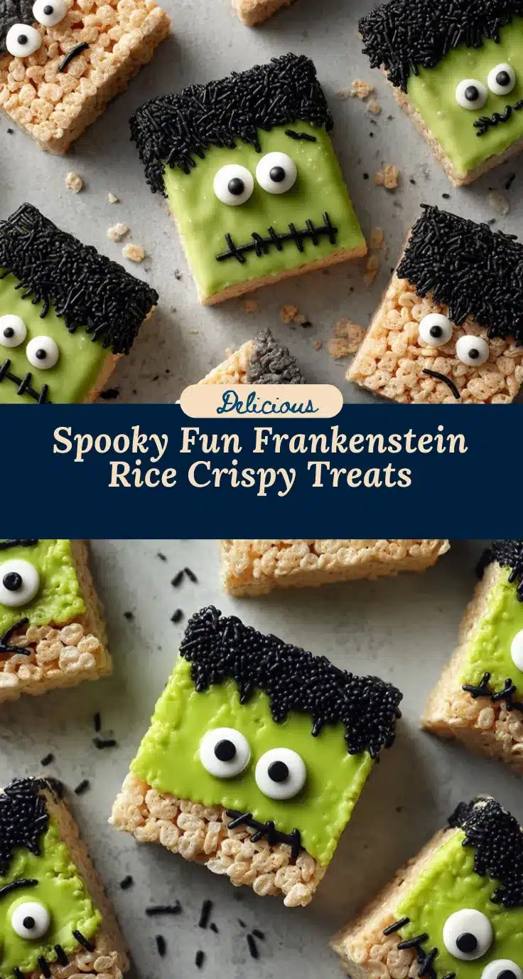 Frankenstein Rice Crispy Treats recipe