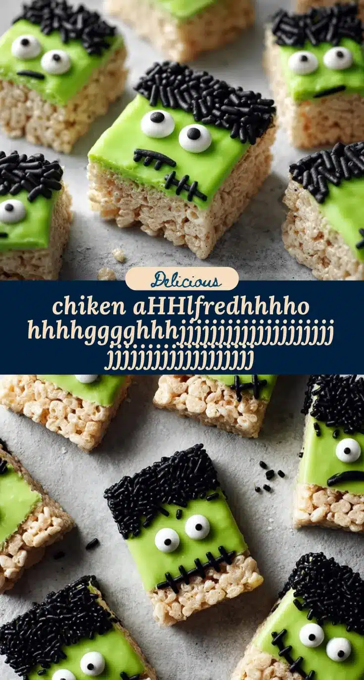 Frankenstein Rice Crispy Treats recipe