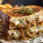 French onion grilled cheese sandwich - featured image