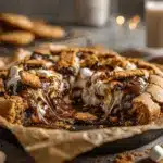 giant stuffed smores skillet cookie - featured image