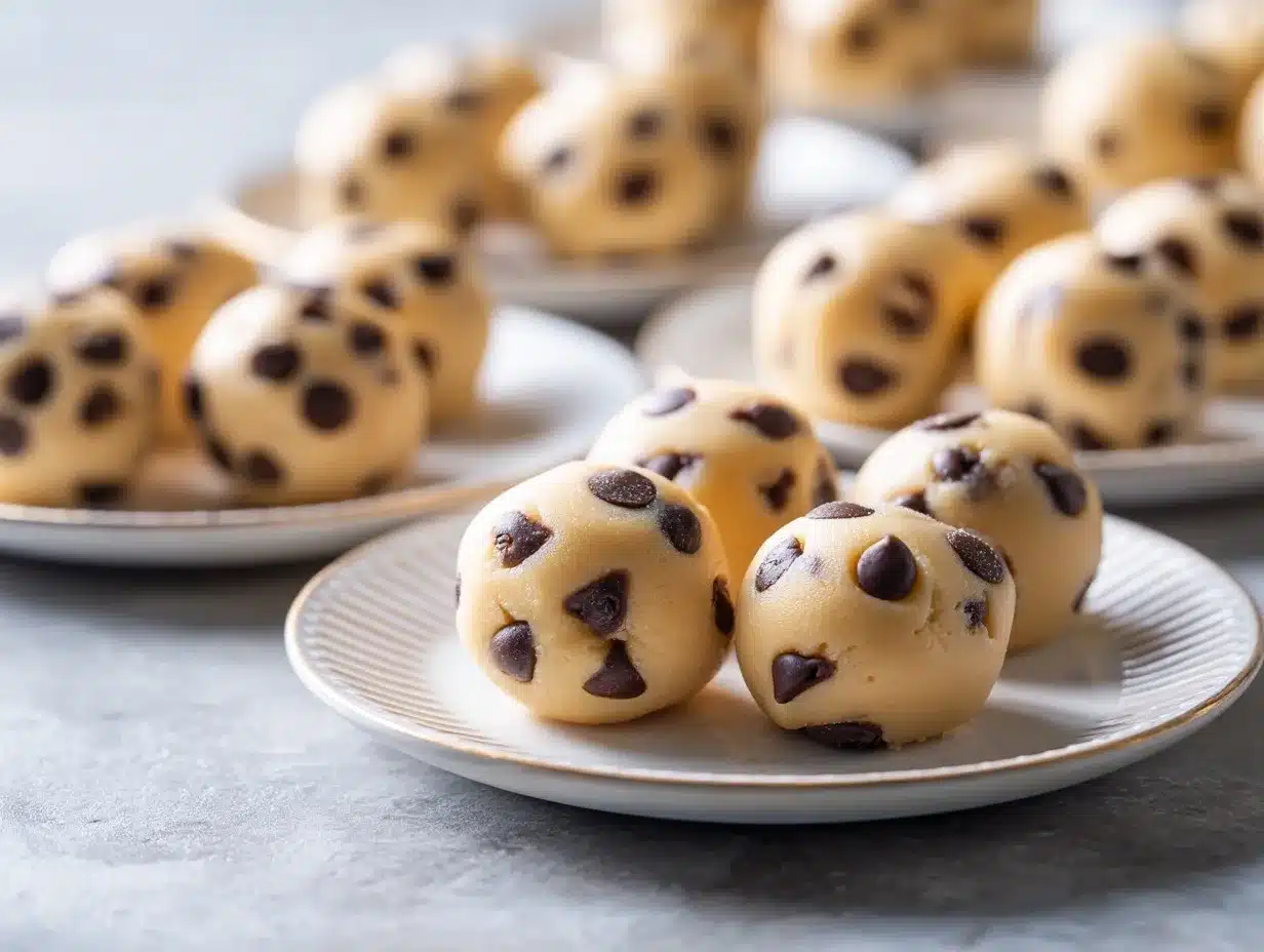 Greek Yogurt Cookie Dough Bites preparation steps