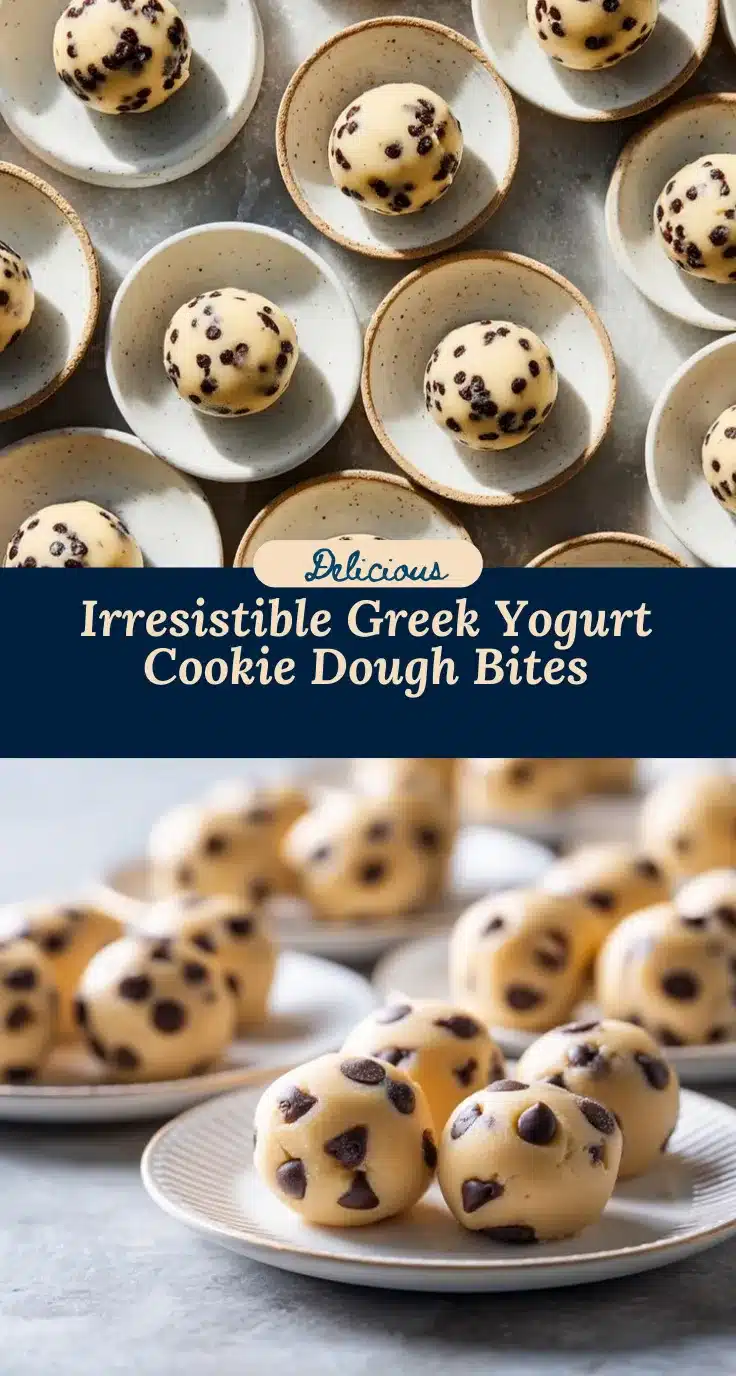 Greek Yogurt Cookie Dough Bites recipe