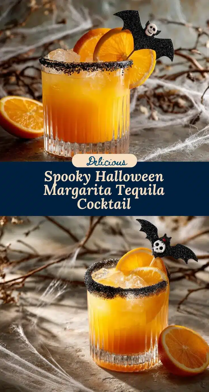 Halloween Margarita Tequila Cocktail recipe
