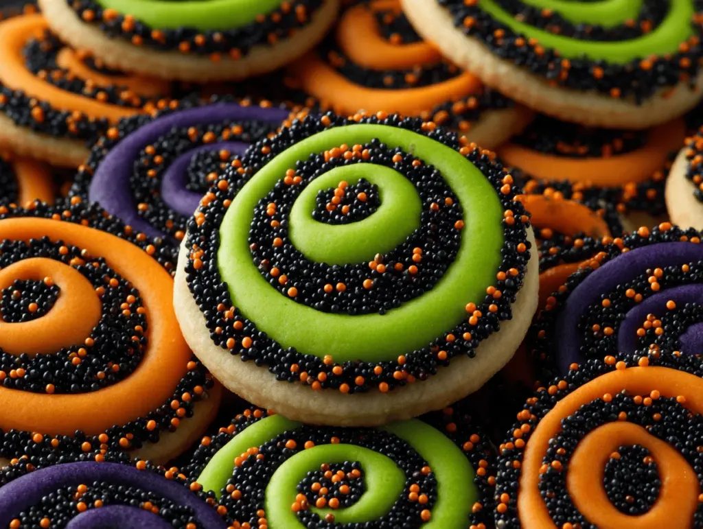 Halloween swirl sugar cookies - featured image